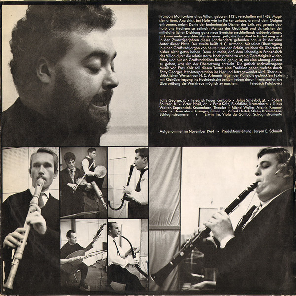 LP-Innenseite Villon Artmann Qualtinger Fatty George